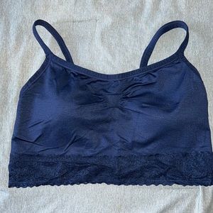 Torrid Curve Bralette. Lace trim. Stretchy.